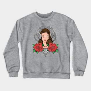 Horned Woman Crewneck Sweatshirt